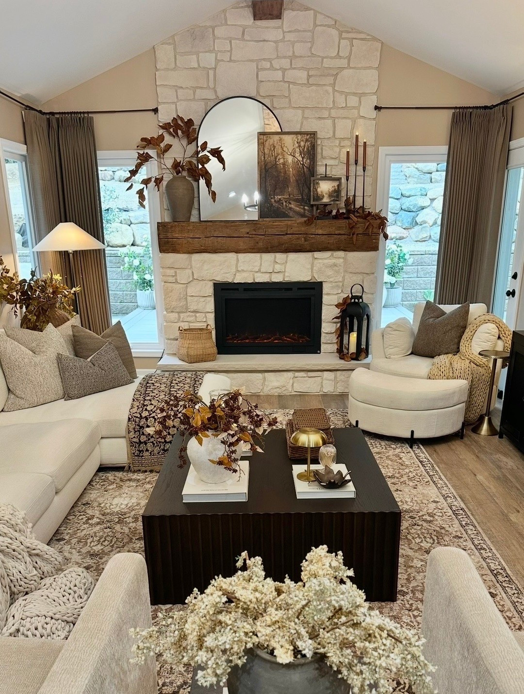 Cozy Fall Living Room
Follow @farmtotablecreations on Instagram for more home finds and styling inspiration.

A few thoughtfully layered pieces can completely transform your space into a warm, inviting focal point. The framed artwork, natural magnolia stems, and rich wood tones create a timeless look that carries beautifully from late summer into fall.

Artwork shown:
• 20x28 and 7x9, both in the Briarsmoke stain.
• Use code FARMTOTABLE for 15% off.

The vase is styled with two Magnolia stems for an effortless, designer-inspired finish.

#fallmantel #manteldecor #fireplacestyling #magnoliastems #neutralhome

#LTKHome #LTKSaleAlert #LTKSeasonal