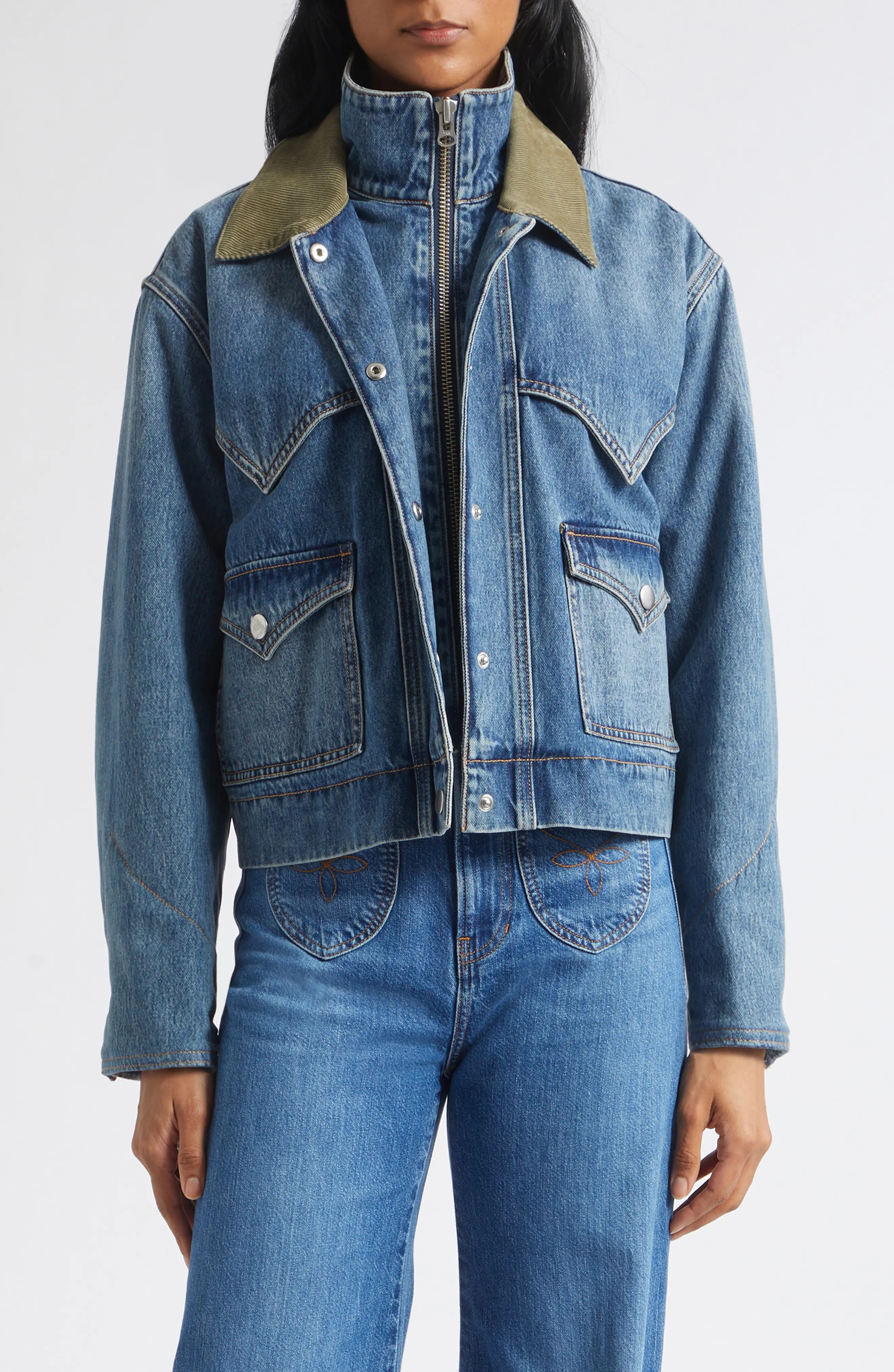 Veronica Beard Wegner Denim Jacket (Women) | Nordstrom | Nordstrom