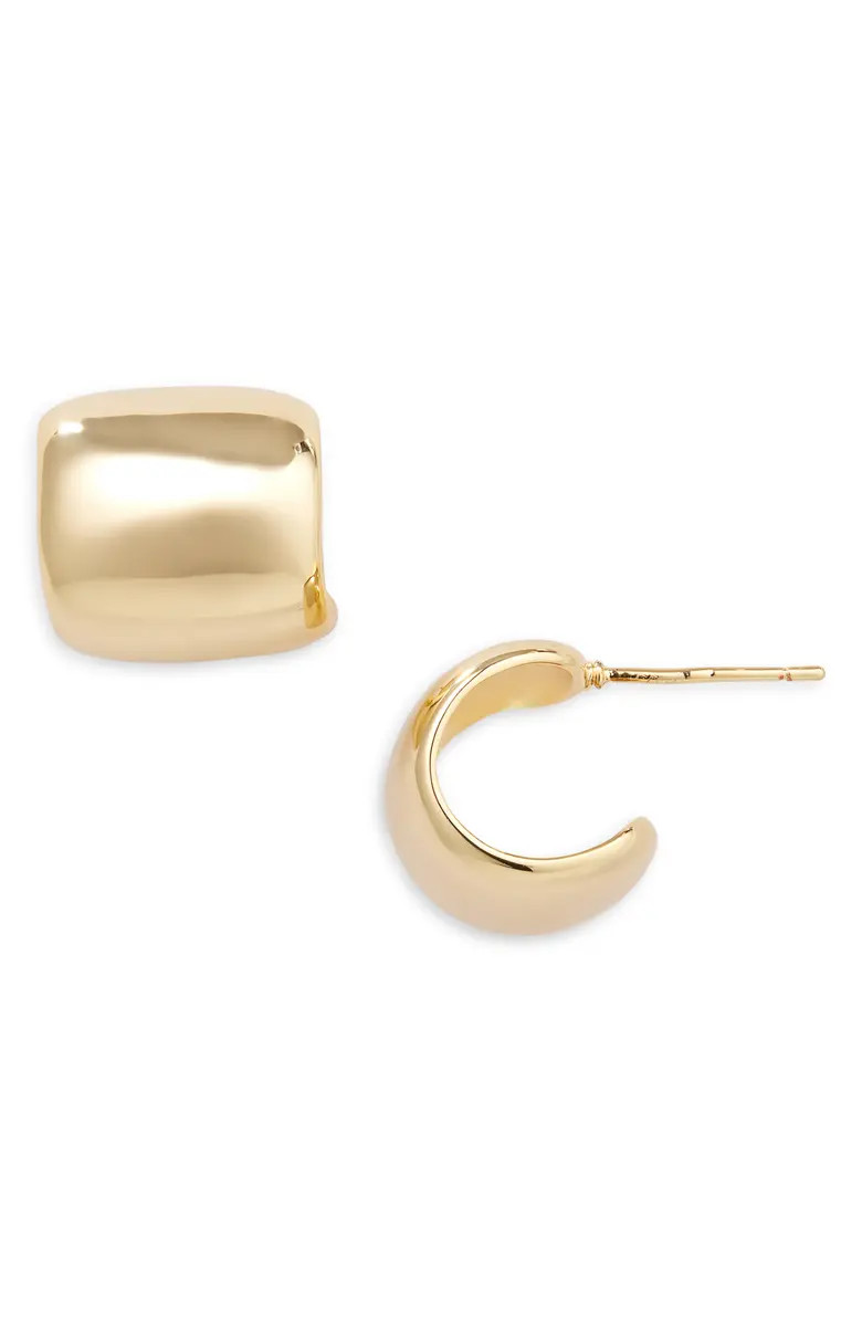 Nordstrom Demi Fine Wide Huggie Hoop Earrings | Nordstrom | Nordstrom