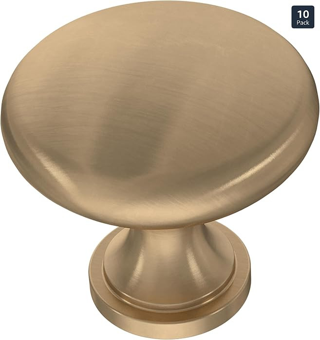 Franklin Brass Mushroom (10-Pack) Cabinet Knobs | Champagne Bronze Handles for Dresser Furniture ... | Amazon (US)