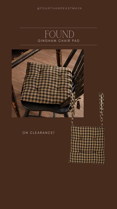 the cutest gingham chair pad on clearance!!

gingham
plaid
amber interiors 
chair pad

#LTKhome