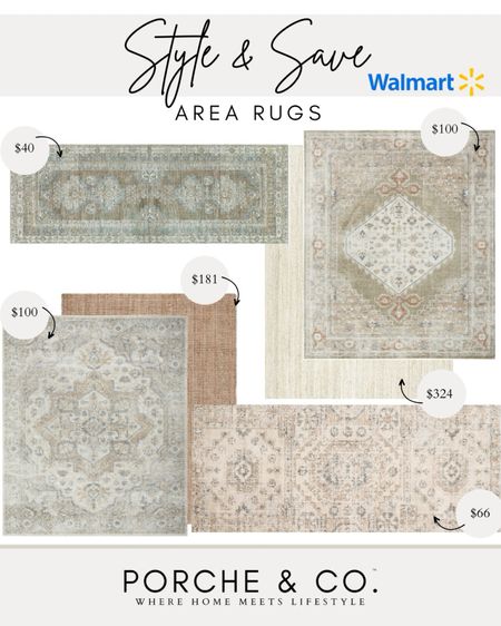 Style and save, Walmart finds, Walmart rugs, area rug, runner, rug runner, rug styling
#visionboard #moodboard #porcheandco

#LTKhome #LTKstyletip