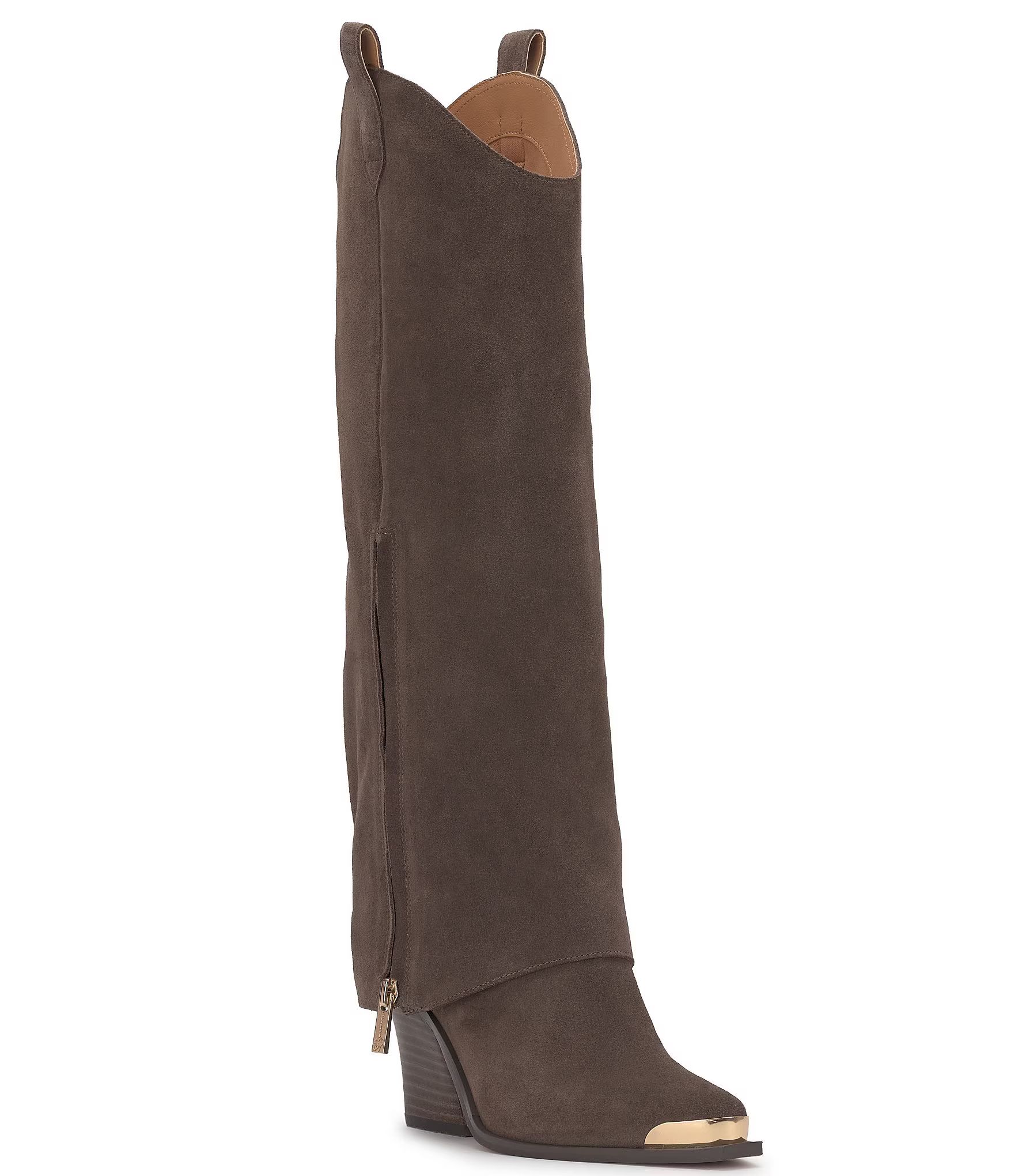 Astoli Foldover Western Tall Boots | Dillard's