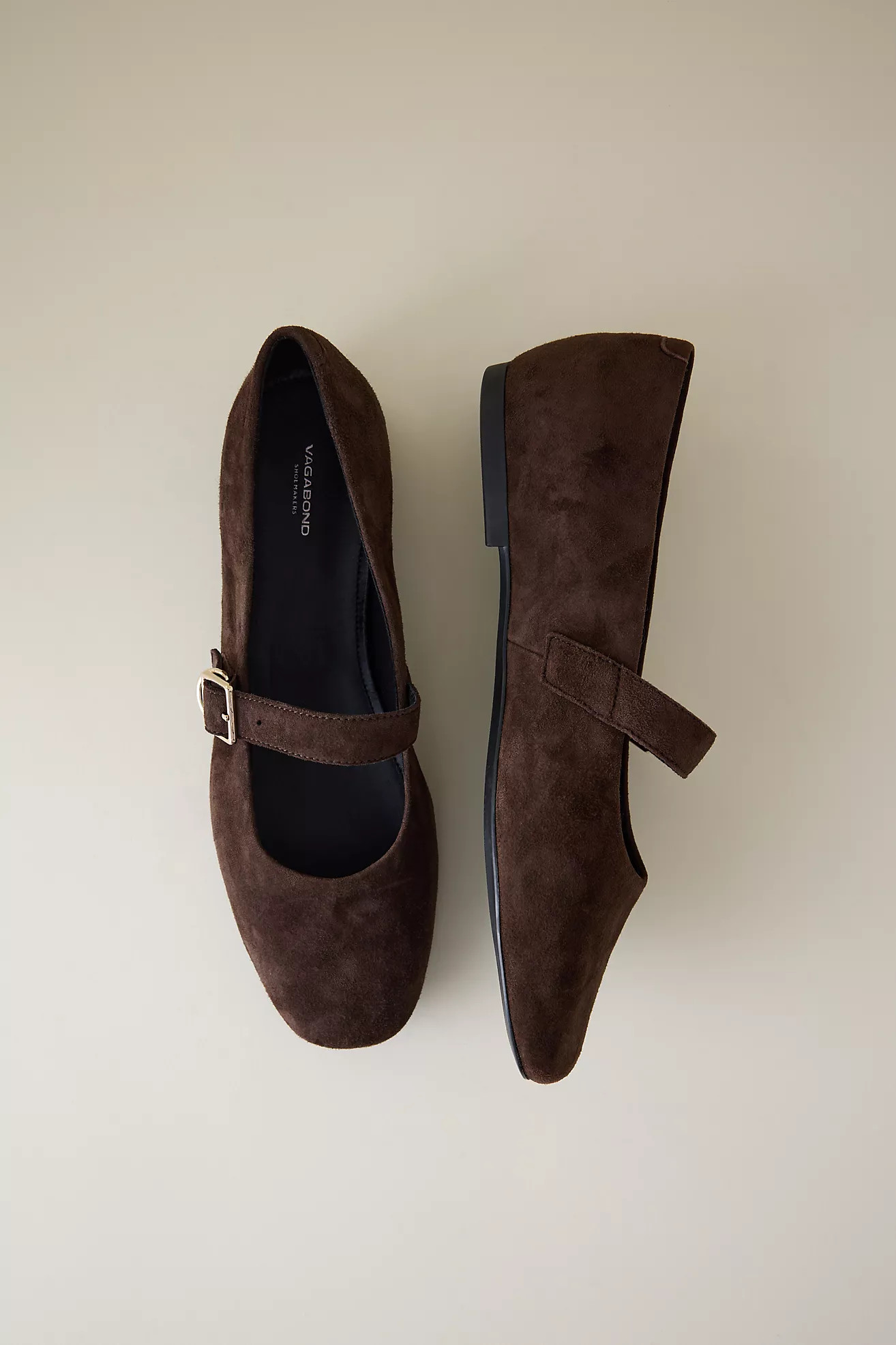 Vagabond Jolin Suede Ballet Flats | Anthropologie (UK)