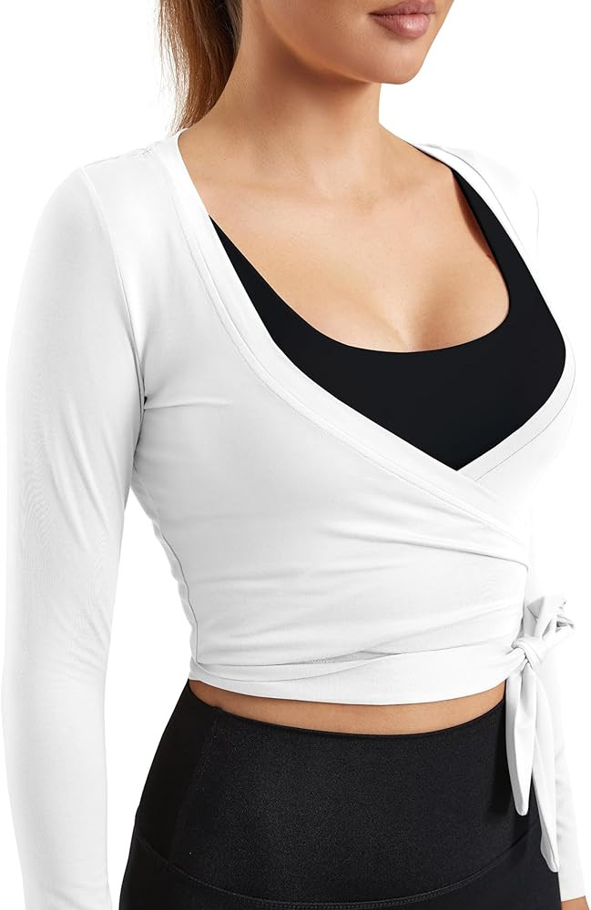 Women Tie Front Shrug Long Sleeve Bolero Cardigan Lightweight Casual Tops | Amazon (US)