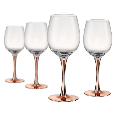 Artland 14oz 4pk Coppertino Red Wine Glasses | Target
