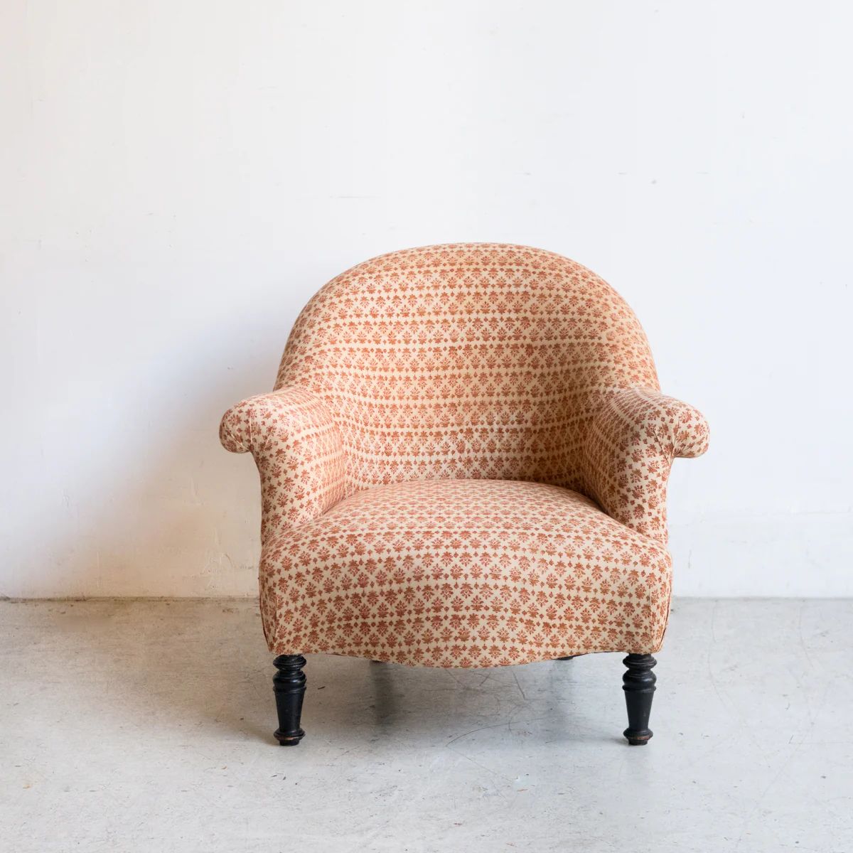 Vintage Block Print Crapaud Chair | Anya Gold | Elsie Green US