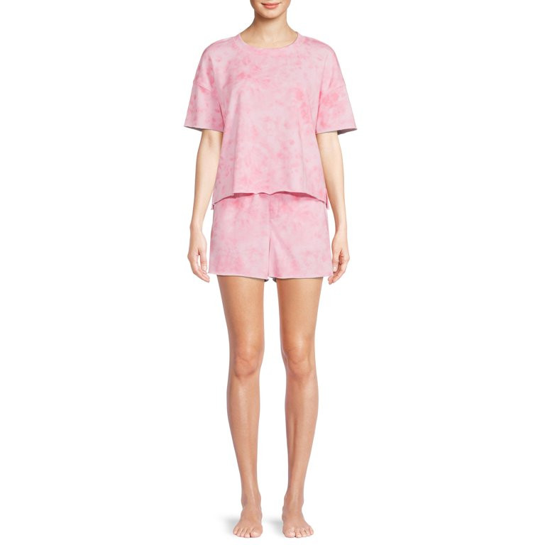 Secret Treasures Women's Sleep Top and Shorts, 2-Piece Set | Walmart (US)