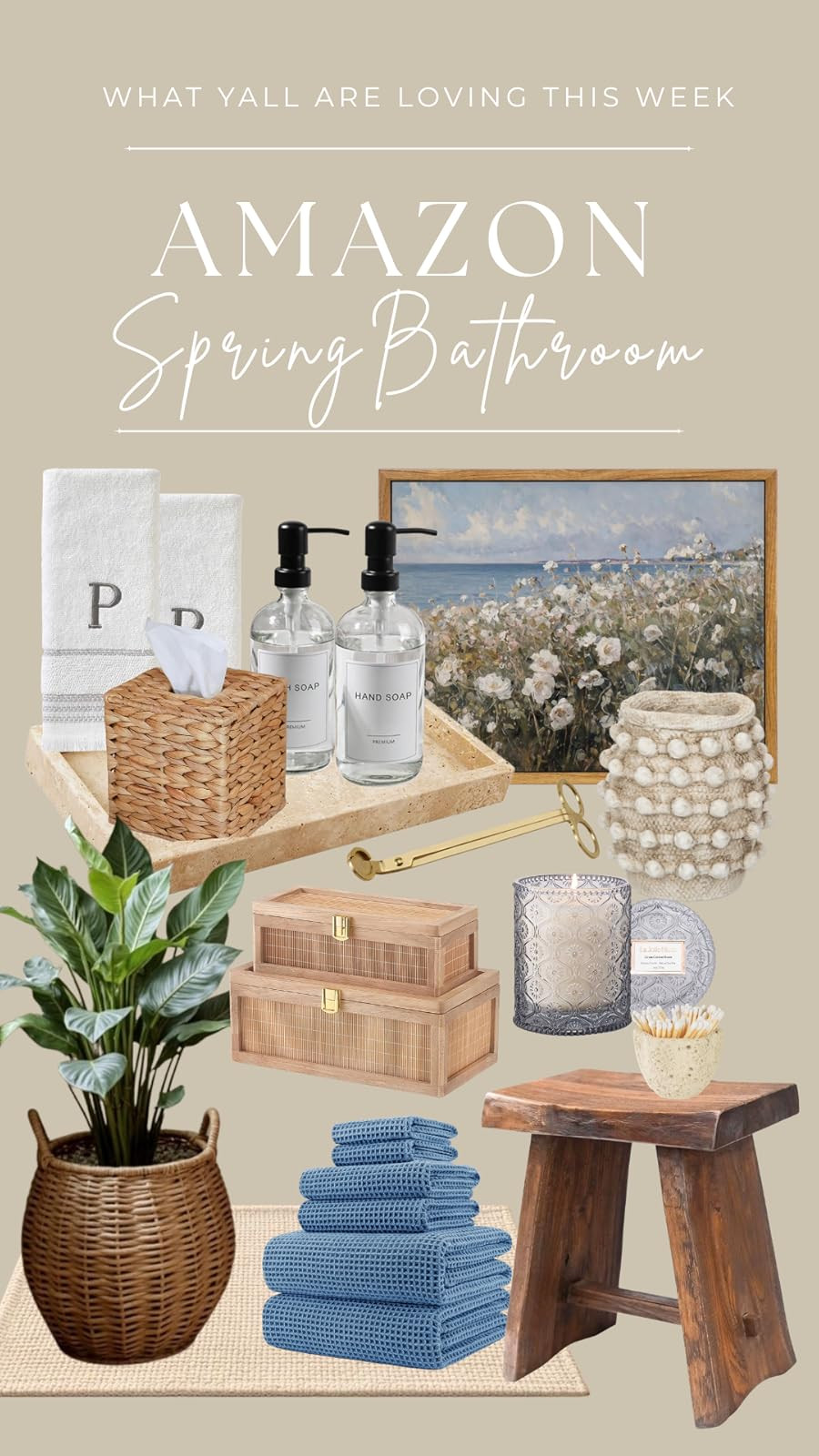 Amazon bathroom styling is such a hidden gem. So many chic, neutral accessories and organizers that instantly make your space feel elevated and pulled together — without the designer price tag. Whether you’re refreshing your countertops or giving your guest bath a mini makeover, it’s the easiest way to add polish and personality to your space. ✨
• •
Amazon bathroom decor, bathroom styling, neutral bathroom, affordable home decor, bathroom refresh, chic home finds, guest bathroom ideas, countertop styling 

 #LTKHome