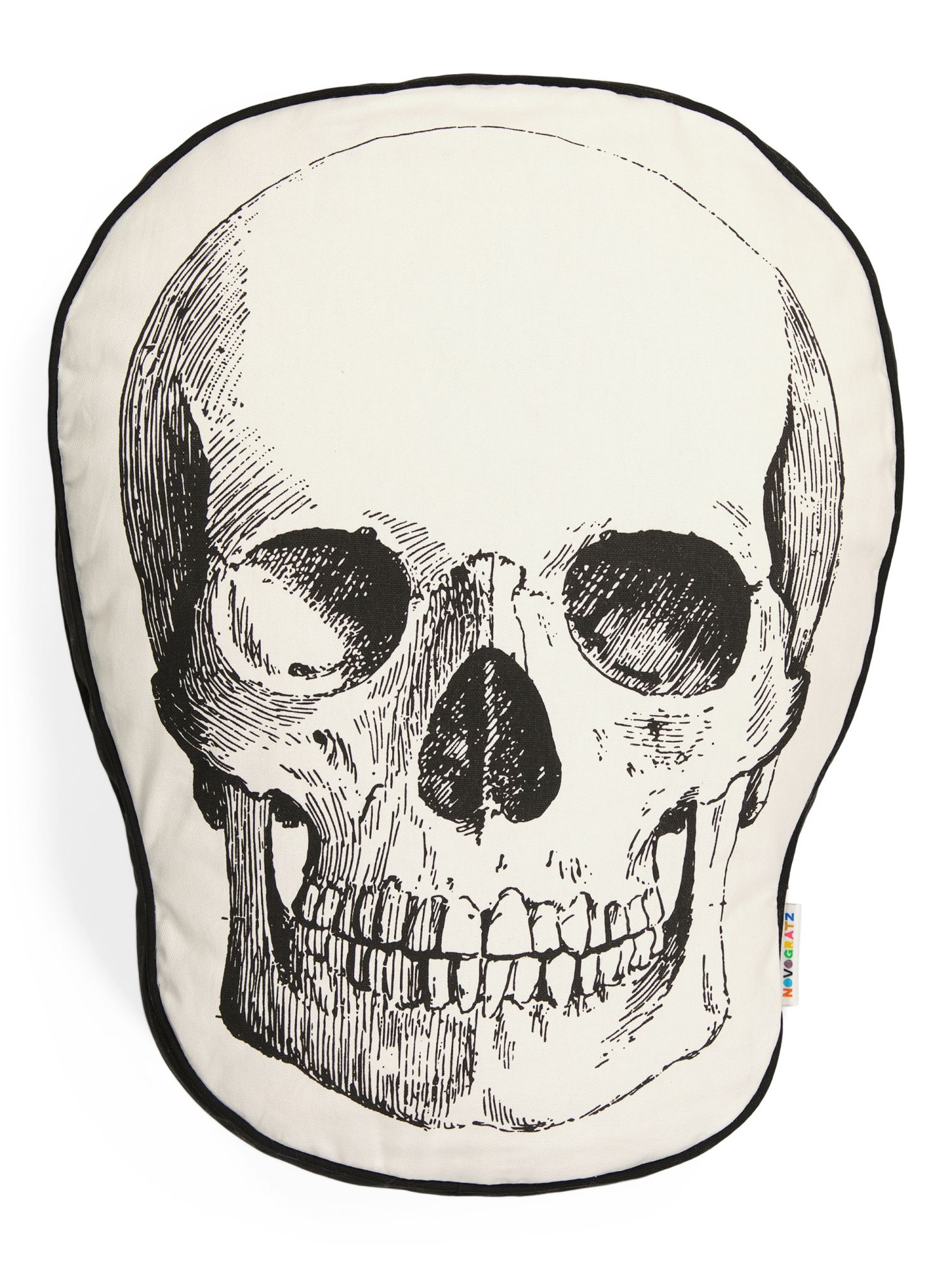 17x27 Shaped Skull Pillow | TJ Maxx