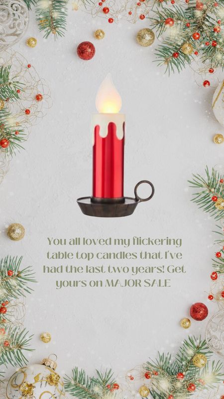 I own two of these table, top flickering candles, and they are absolutely amazing and perfect for Christmas.

#LTKHoliday #LTKSeasonal #LTKhome