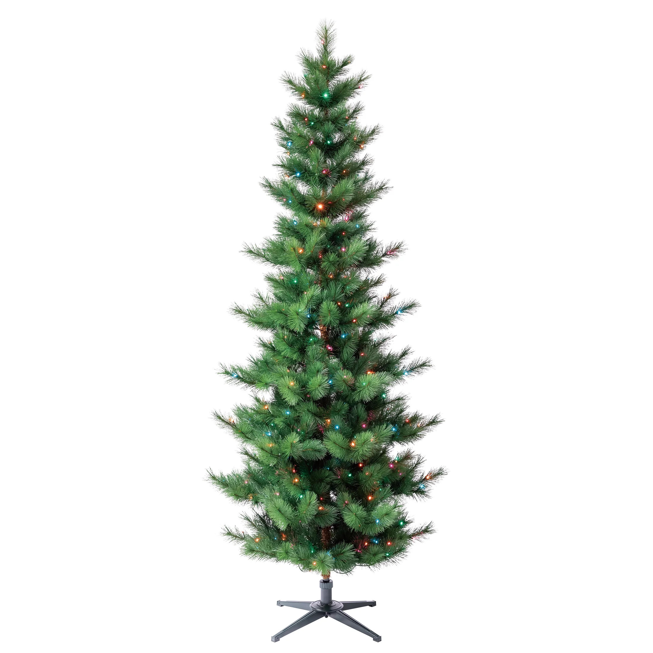 7.5' Pre-Lit Springdale Pine Green Artificial Christmas Tree with Color-Changing LED Lights, by H... | Walmart (US)