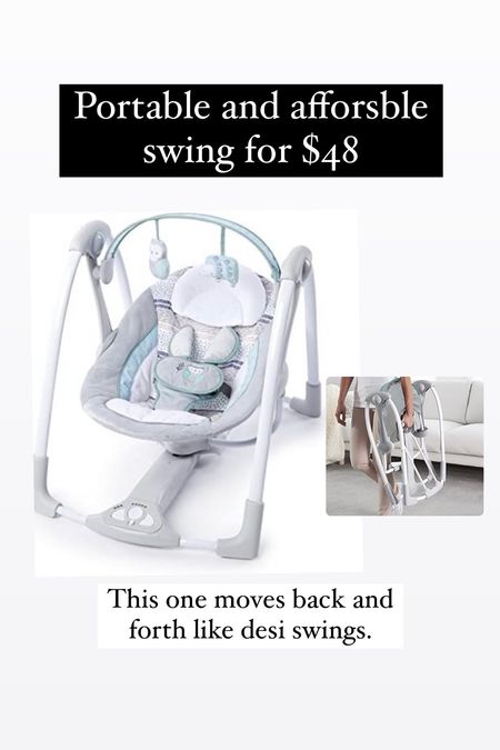 Adorable and portable baby swing/rocket or bouncer. This one folds and moved back and forth instead left to right

Baby registry must haves, baby registry finds  

#LTKHoliday #LTKkids #LTKbaby