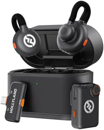 Hollyland Lark M2S Mini Combo (Camera RX+Type-C RX) Wireless Microphone for Camera/iPhone/Android... | Amazon (US)