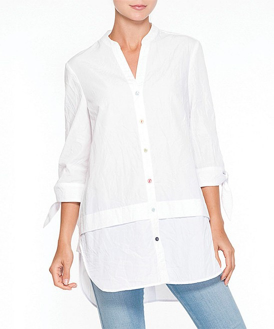 White Button-Up - Women | zulily