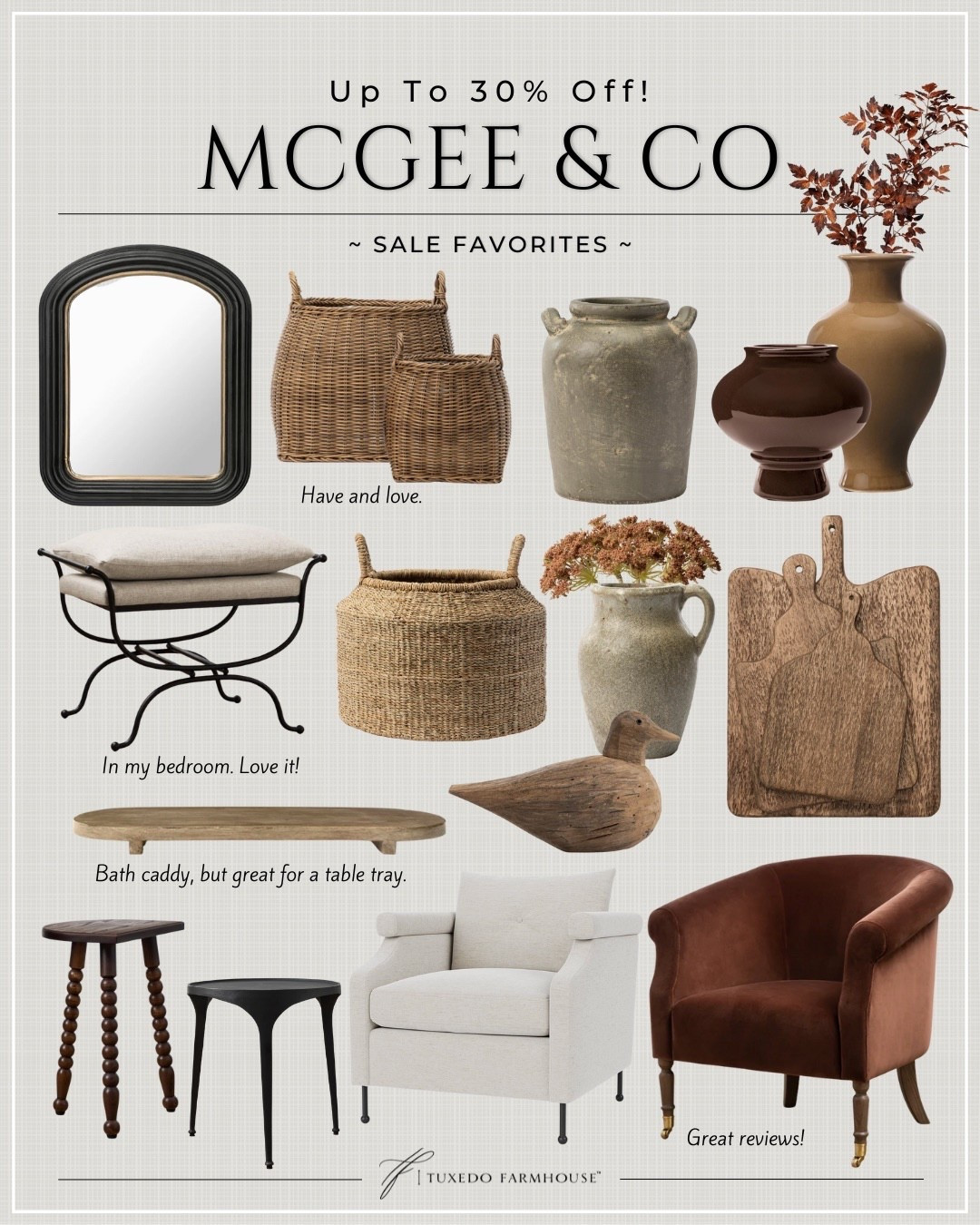 McGee & Co Sale favorites! There are so many great deals on home decor and furniture  

#LTKHome #LTKSaleAlert #LTKFindsUnder100
