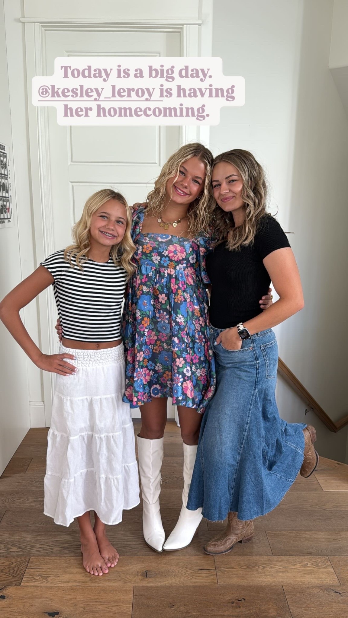 Perri: Shirt from Kesley Jade Collections
Reese: Full fit from Kesley Jade Collections
Kesley: I can’t remember where the boots are from...