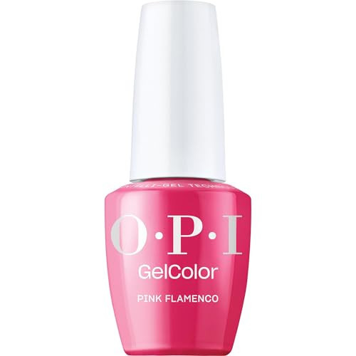 OPI GelColor Pink Flamenco | Opaque Bright Hot Pink Crème LED Cure Gel Nail Polish | Salon-Quality Shine, Long-Lasting Wear | Vegan & HEMA Free | 0.5 Fl Oz | Amazon (US)