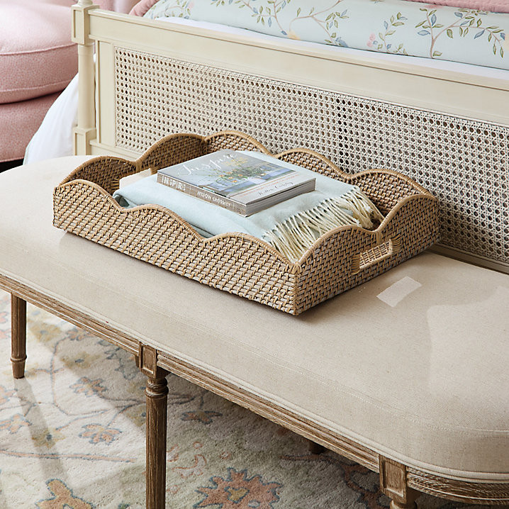 Piper Woven Scalloped Tray | Ballard Designs | Ballard Designs, Inc.