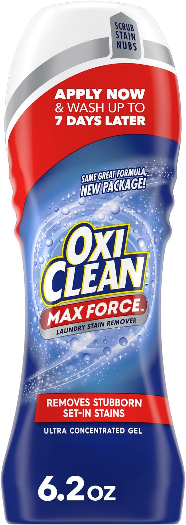 OxiClean Max Force Laundry Stain Remover Gel Stick, 6.2 fl oz | Laundry Pretreat, Dried-In Stain ... | Amazon (US)