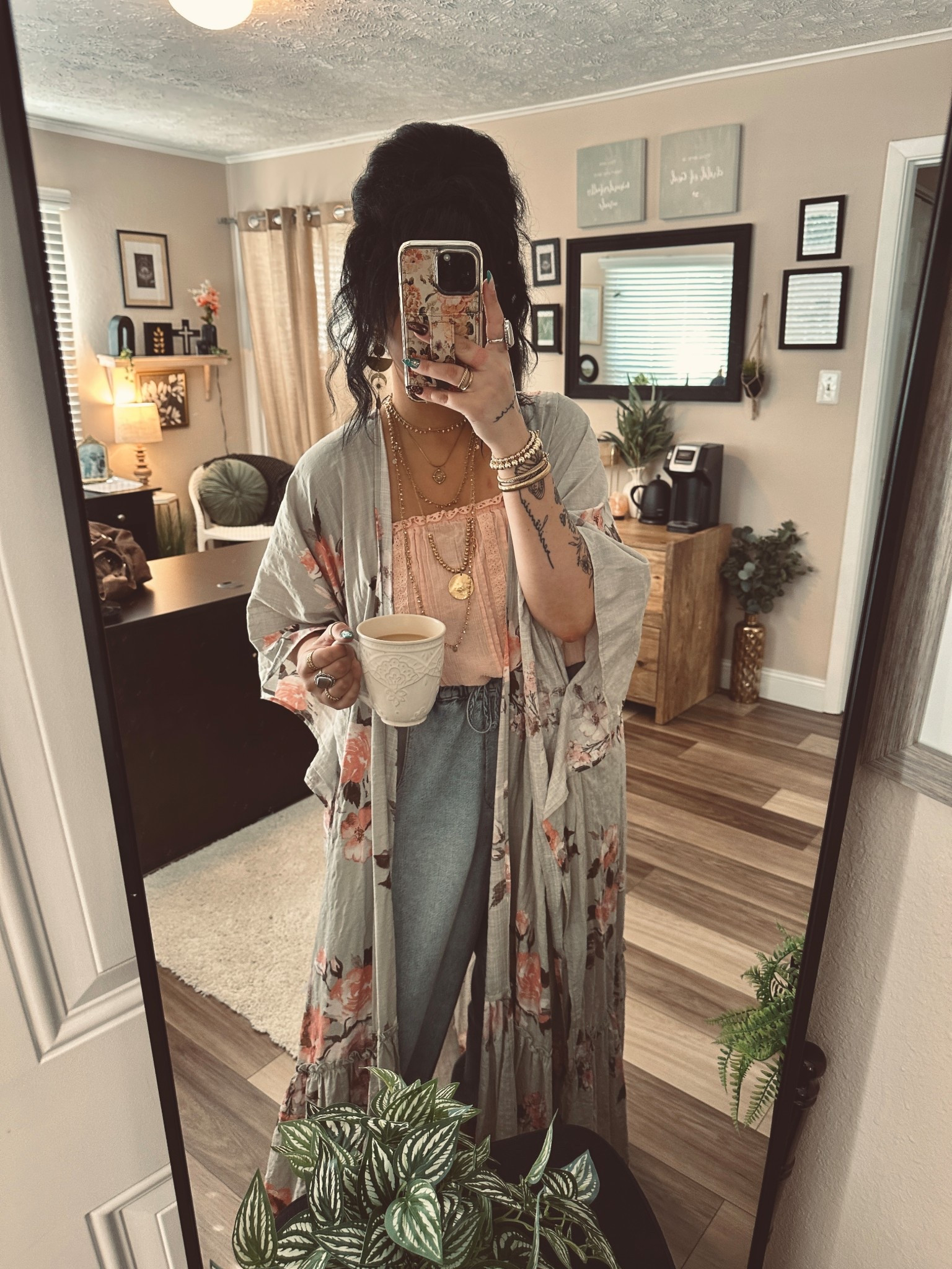 Todays summer boho look🌸
•Kimono is older from Three Bird Nest
•Jewelry not linked is my shop- Bohemia 
or found at vintage shops 
•Pants run very large!  I’m wearing a small

#LTKFindsUnder100 #LTKStyleTip #LTKSummerEdit