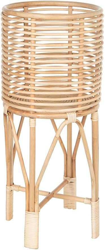 KOUBOO Rattan Indoor Plant Stand, Medium, Natural Planter, Brown | Amazon (US)