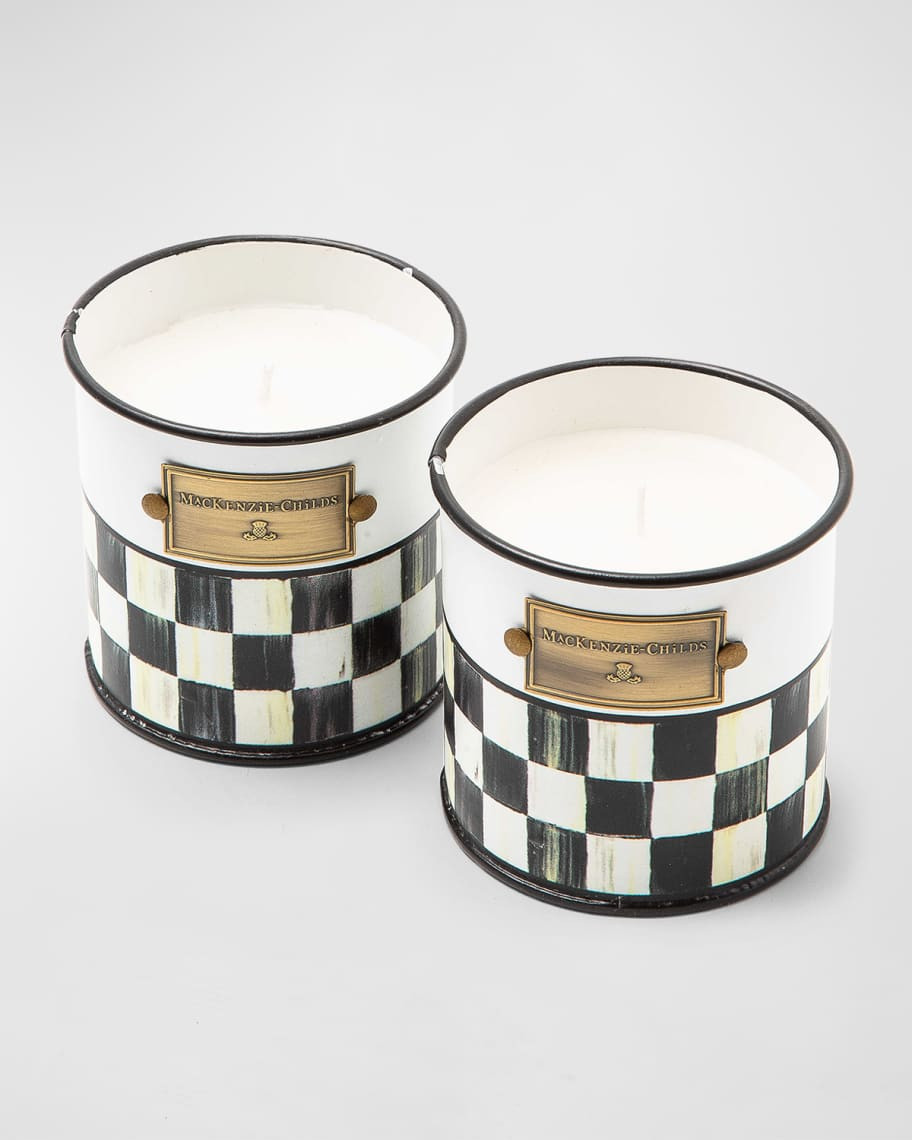 MacKenzie-Childs Spectator Citronella Candles - Small, Set of 2 | Neiman Marcus
