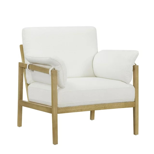 Beautiful Wrap Me Up Accent Chair with Removable Cushions by Drew, Cream | Walmart (US)