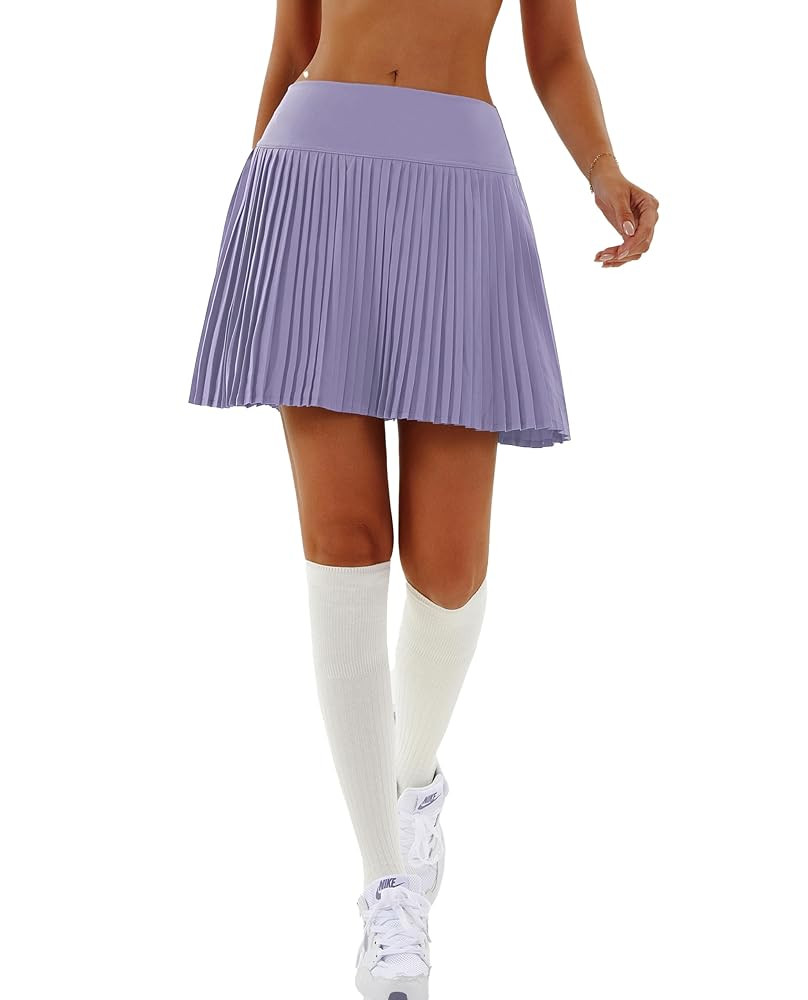 Redqenting Pleated Tennis Skirts with Inner Shorts High Waist Golf Skorts for Women with Pockets ... | Amazon (US)