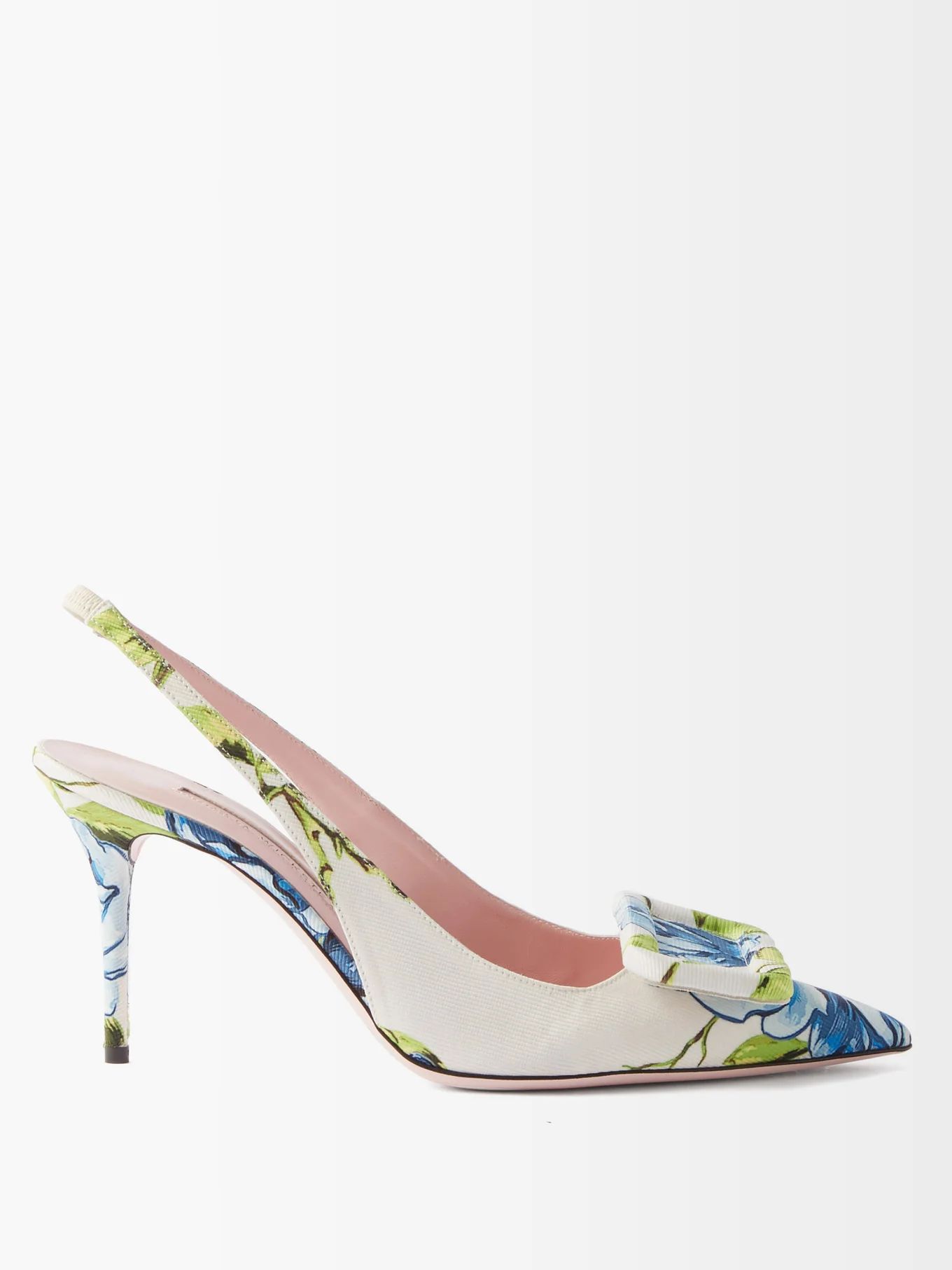 Paloma floral-print faille slingback pumps | Emilia Wickstead | Matches (US)