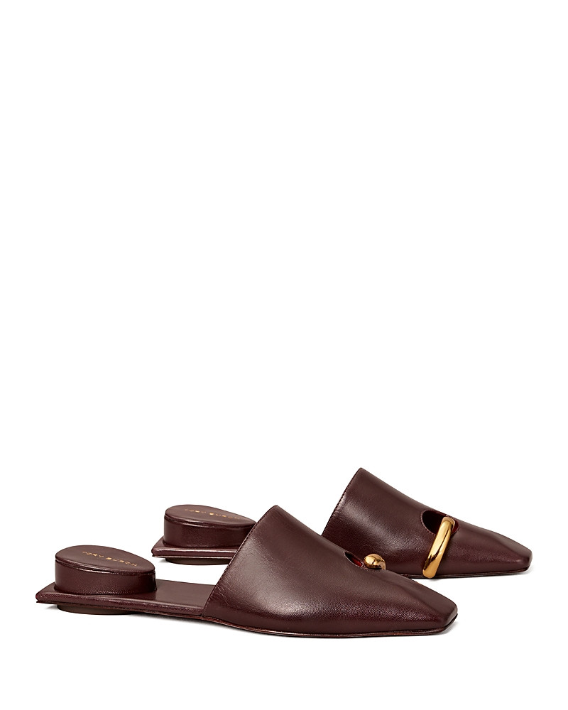 Tory Burch Women's Pierced Leather Mules | Bloomingdale's (US)