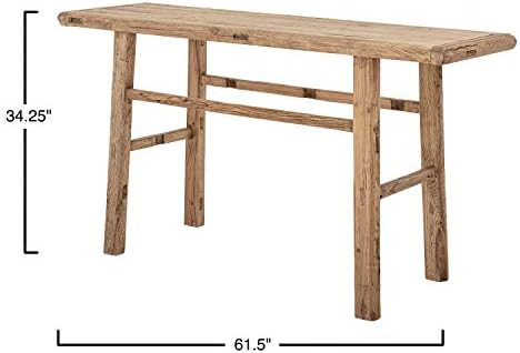 Bloomingville Reclaimed Wood Console Table, Natural | Amazon (US)