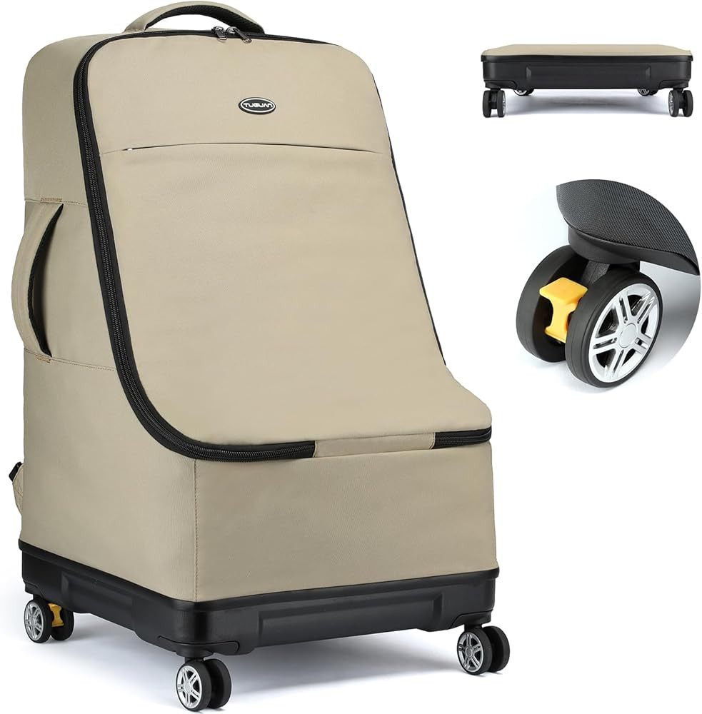 TUGUAN Car Seat Travel Bag for Airplane with Spinner Wheels, Infant Car Seat Bags for Air Travel ... | Amazon (US)