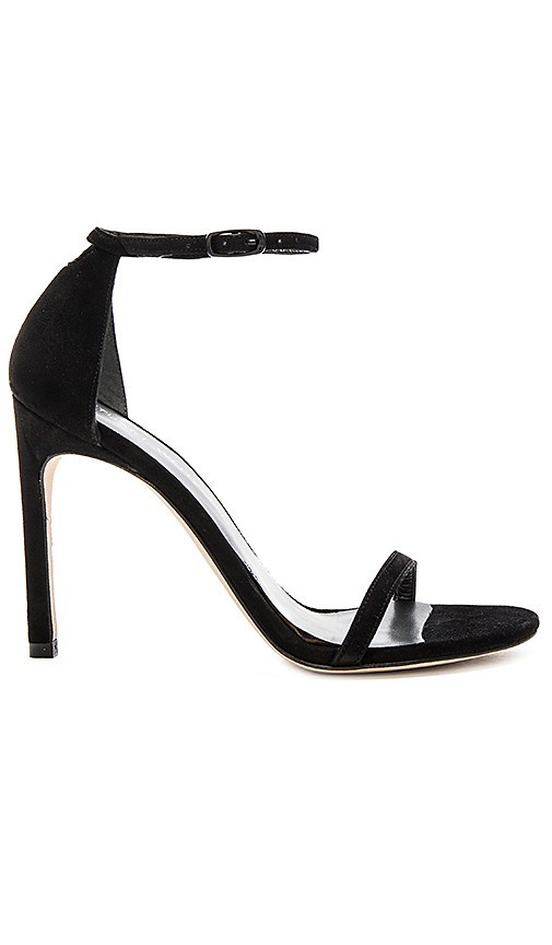 Stuart Weitzman Nudistsong Heel in Black in Black. - size 9.5 | Revolve Clothing (Global)