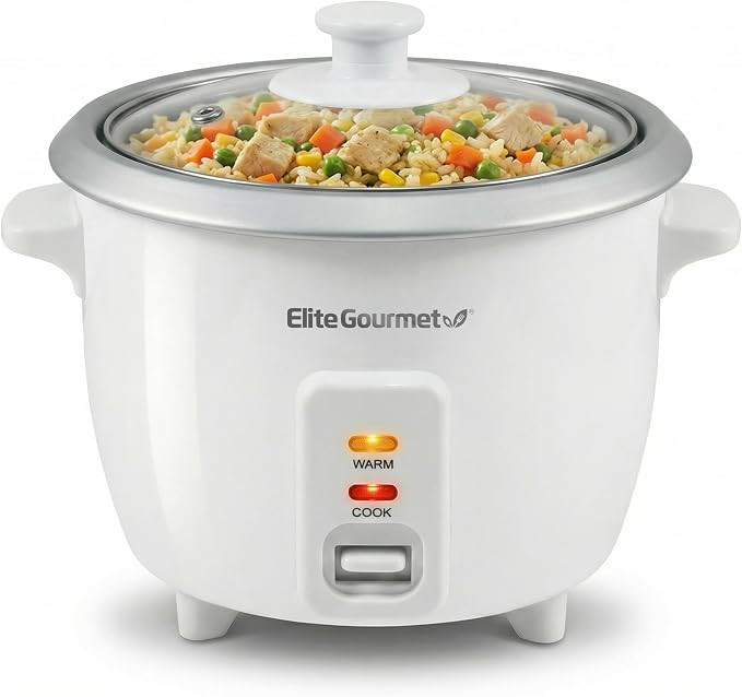 Elite Gourmet ERC-003X Electric Rice Cooker with Automatic Keep Warm Makes Soups, Stews, Grains, ... | Amazon (US)