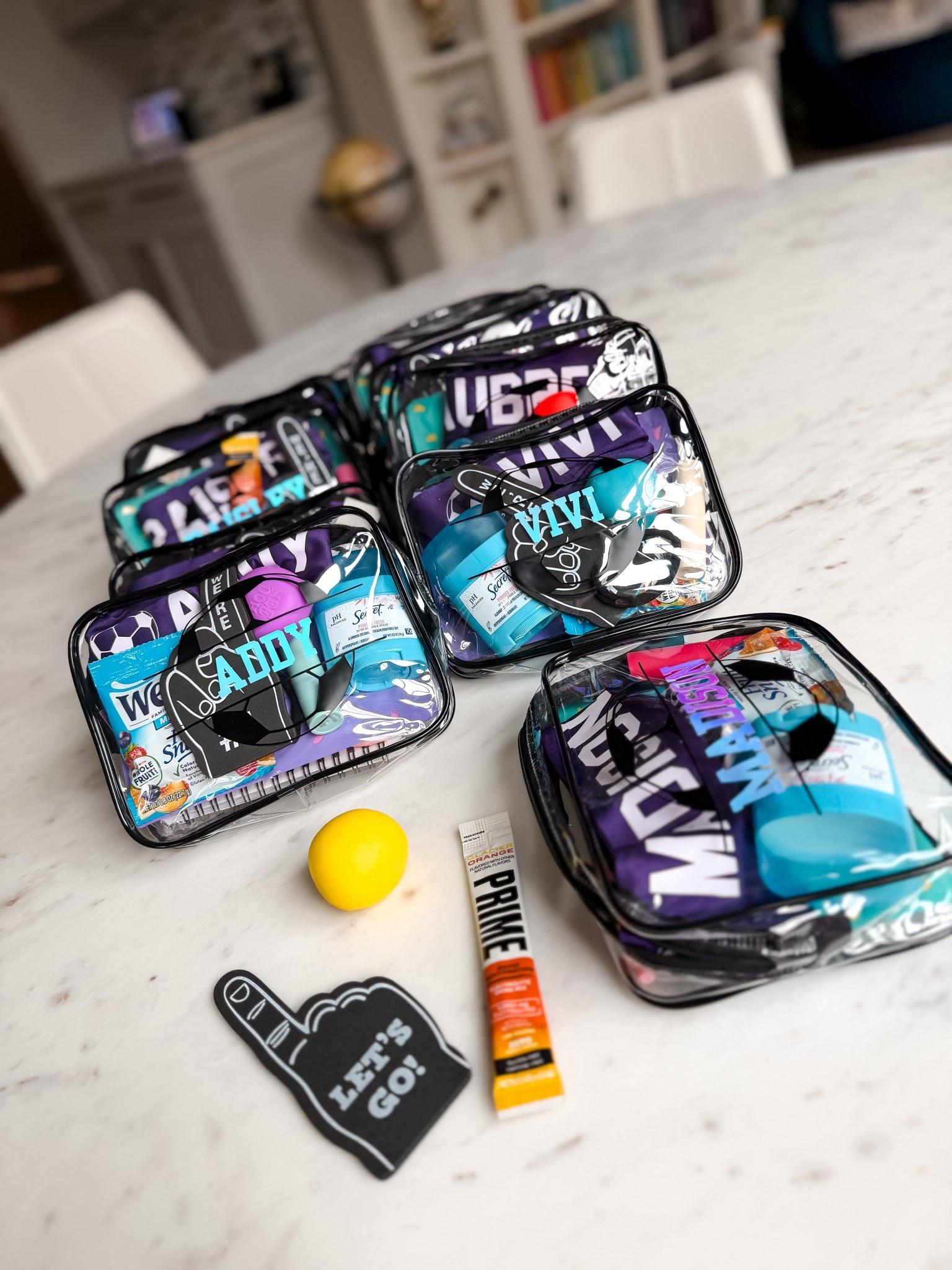 team manager duties ✔️ because someone had to make sure the vibes were right ⚽️🖤

Soccer tournament weekend goody bags and favors for soccer themed 