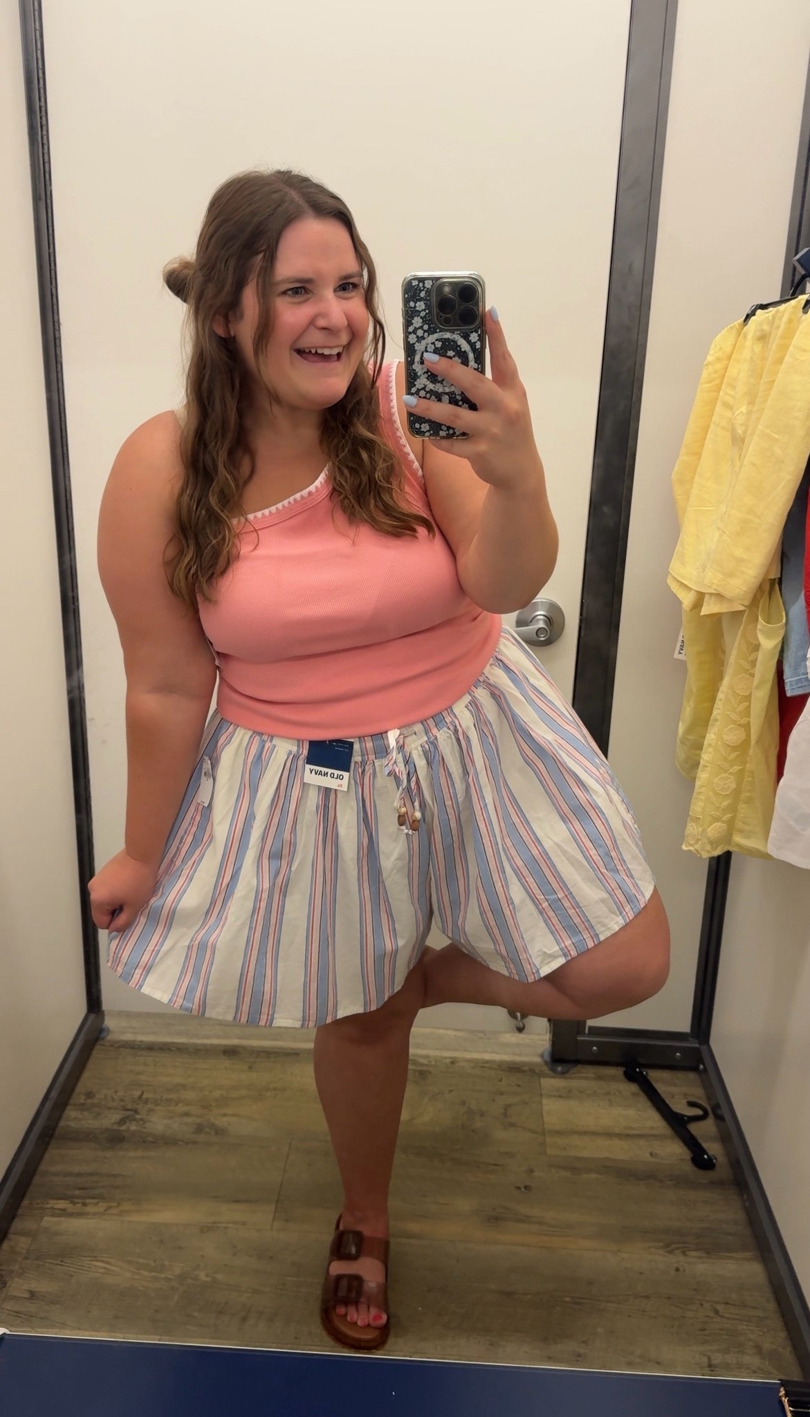 This old navy combo is so cute for summer! The shorts are so flowy they look like a skirt. I’m 5’1 and a size 16 wearing and xl in the shorts and one shoulder pink tank💕

#LTKootd #LTKPlusSize #LTKMidsize