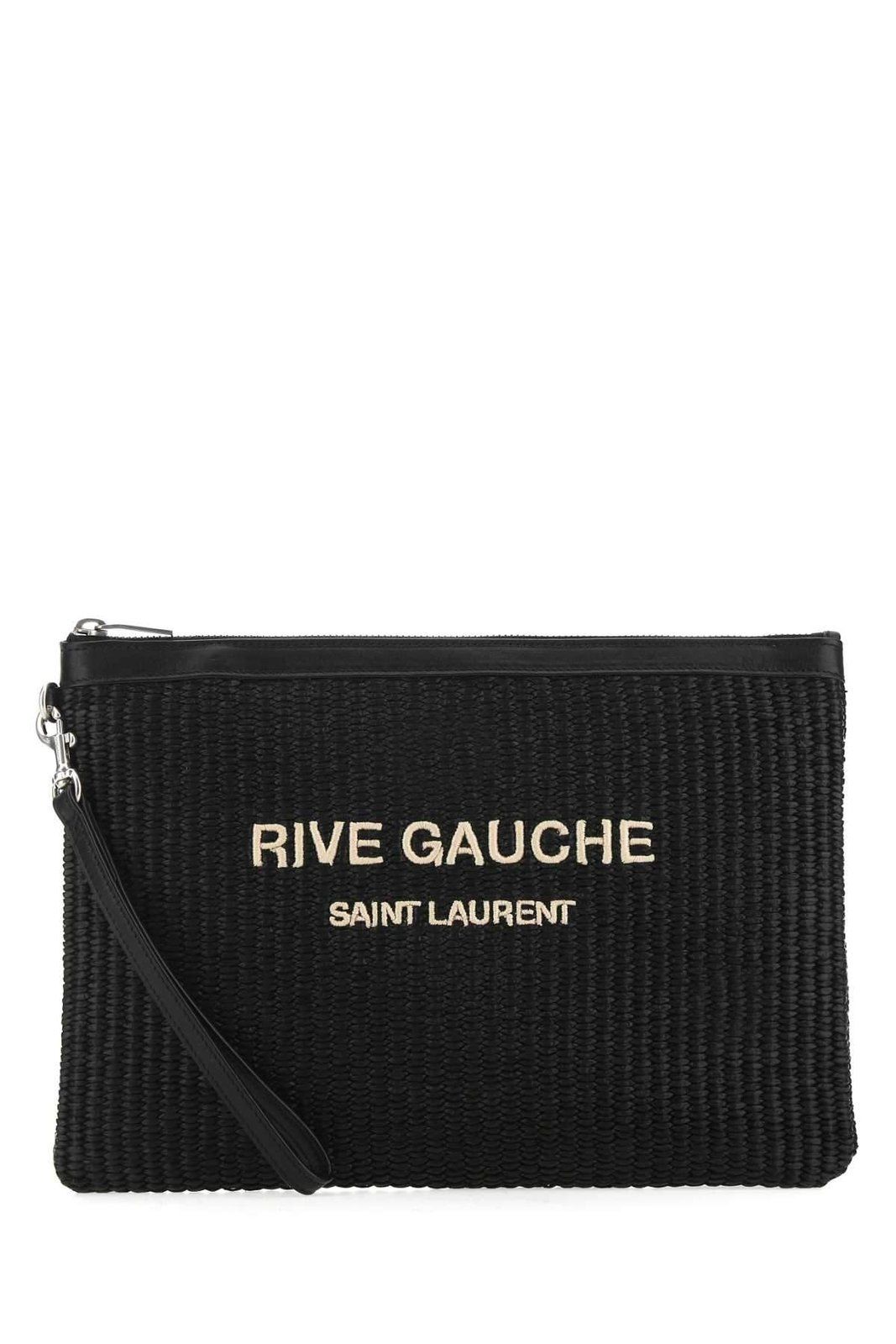 Saint Laurent Rive Gauche Zipped Pouch | Cettire Global