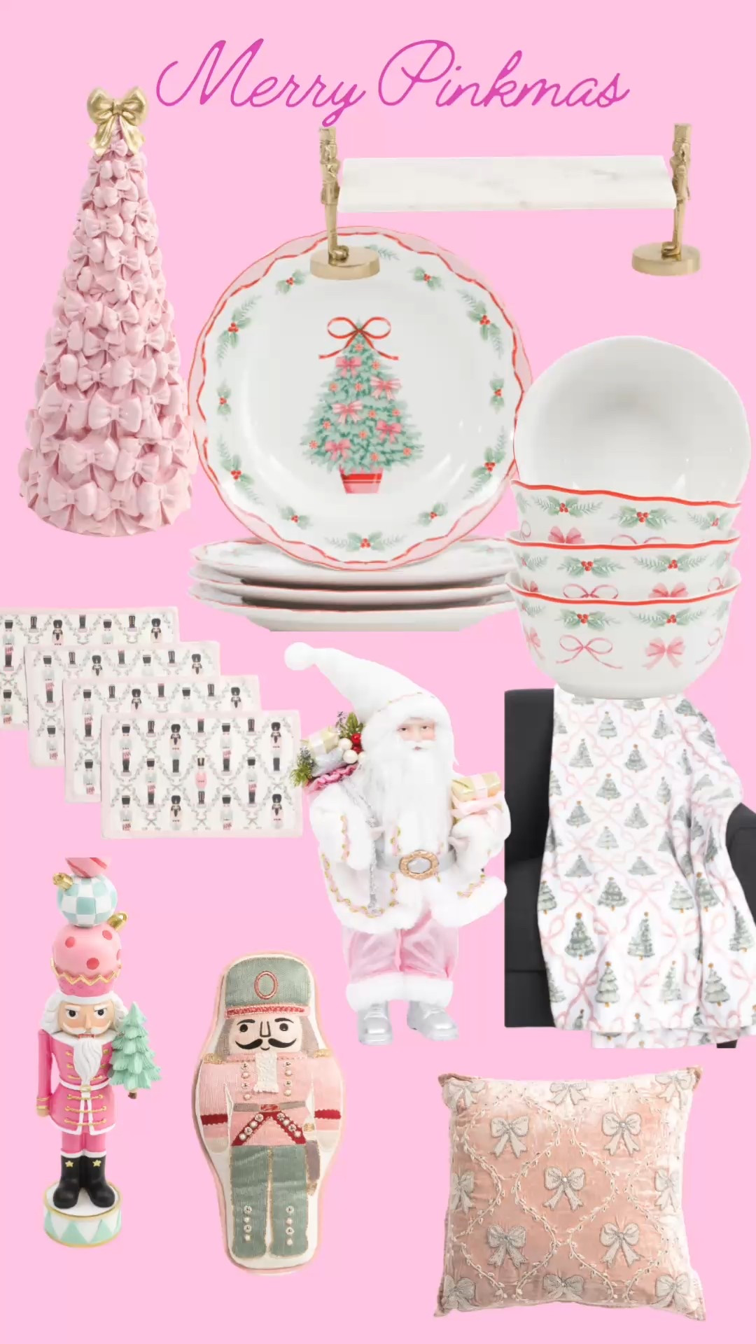 I’m dreaming of Pink Christmas! 

#merrypinkmas
#pink 
#christmas 
#bows
#nutcracker

#LTKHoliday #LTKSeasonal #LTKFindsUnder50