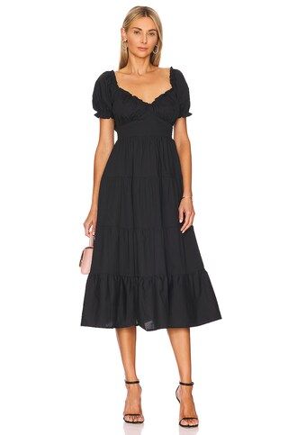 ASTR the Label Cinched Bust Dress in Black from Revolve.com | Revolve Clothing (Global)