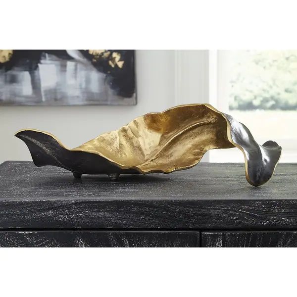 Melinda Black/Gold Finish Sculpture - 20"W x 8"D x 6"H - On Sale - Overstock - 32585115 | Bed Bath & Beyond