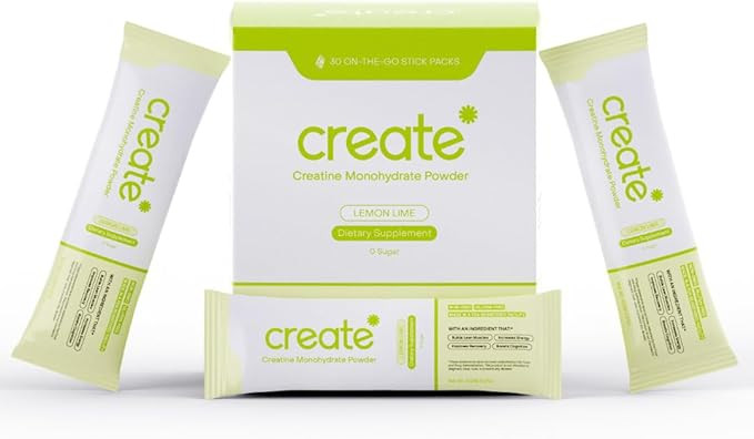 Create Single Serve Creatine Monohydrate Powder – 5g Creapure Creatine | Redefining Strength, E... | Amazon (US)