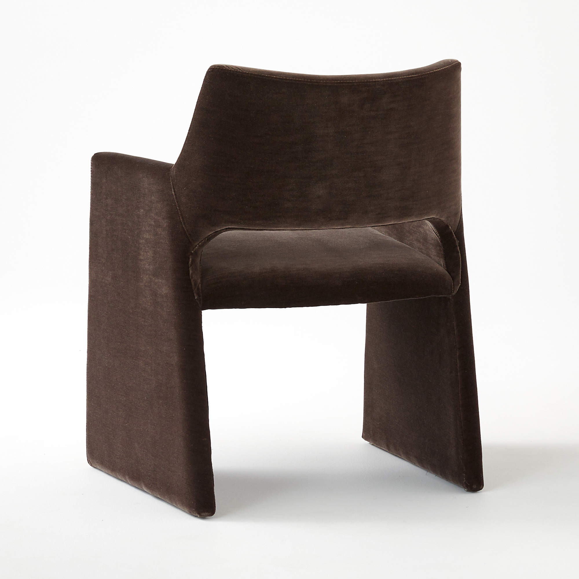 Foley Mink Velvet Dining Armchair Set of 4 + Reviews | CB2 | CB2