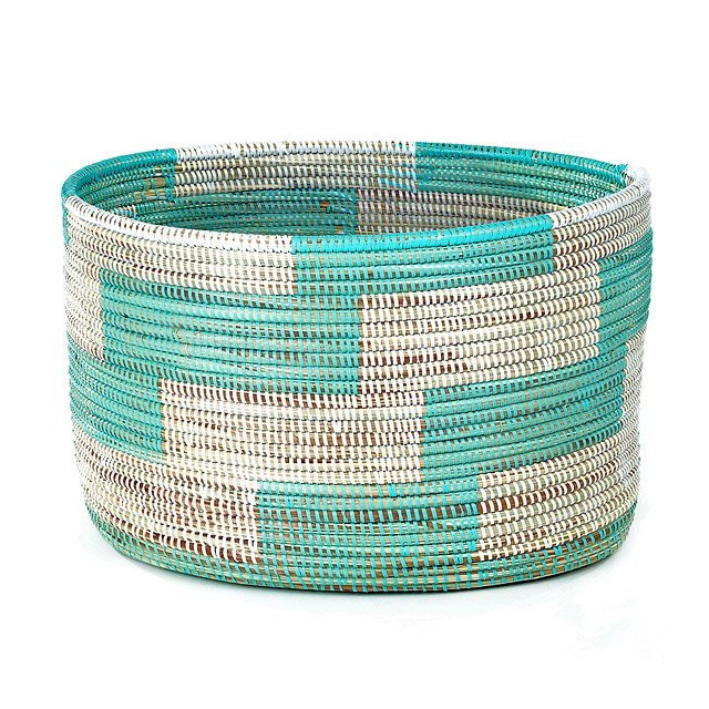 Handmade Herringbone Knitting Basket | Uncommon Goods