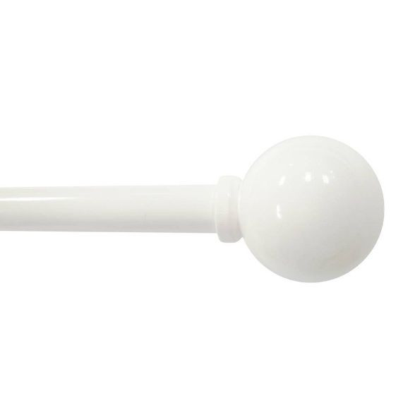 28"-48" Drapery Cafe Rod Ball White - Room Essentials™ | Target