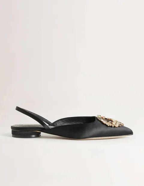 Embellished Satin Slingbacks | Boden (US)