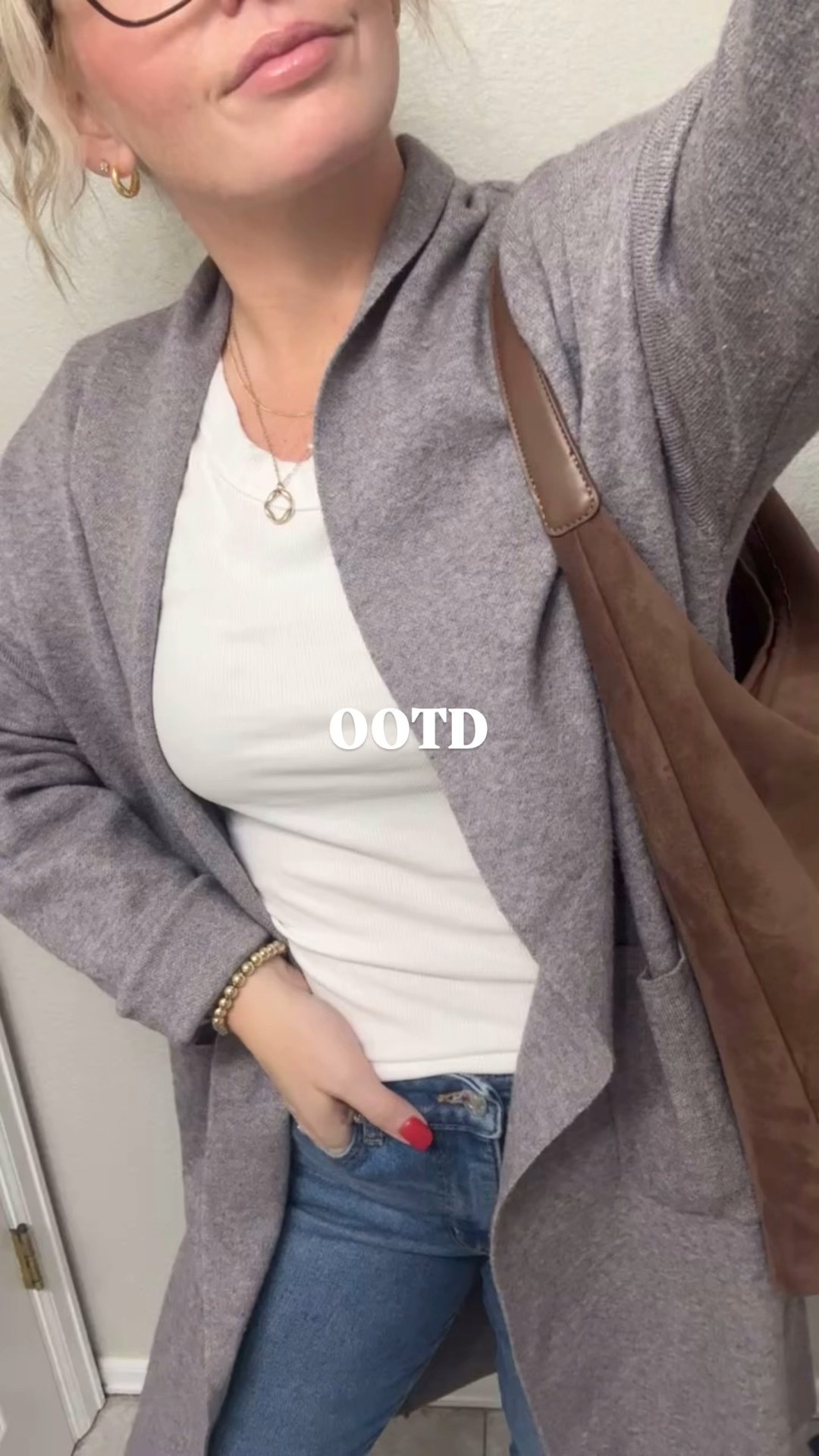 OOTD — grey coatigan, white tee, jeans, and chocolate brown faux suede bag





//Fall outfits 2025,  Amazon fashion, fall fashion finds, Amazon fashion, petite fashion, casual mom outfit ideas, fall outfit amazon, amazon outfit ideas, casual outfit ideas, outfit inspo, casual fashion, amazon fall fashion,  casual outfit fall, cute casual outfit, outfit ideas fall, size 4-6, casual fall outfits, winter outfits, casual outfit ideas, what to wear for fall  

#LTKootd #LTKStyleTip #LTKFindsUnder50