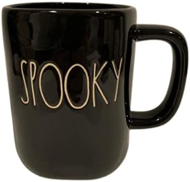 Rae Dunn SPOOKY Mug - Halloween - allside black ceramic | Amazon (US)