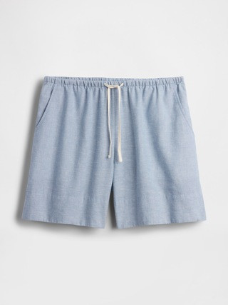 Linen-Blend Easy Shorts | Gap (US)