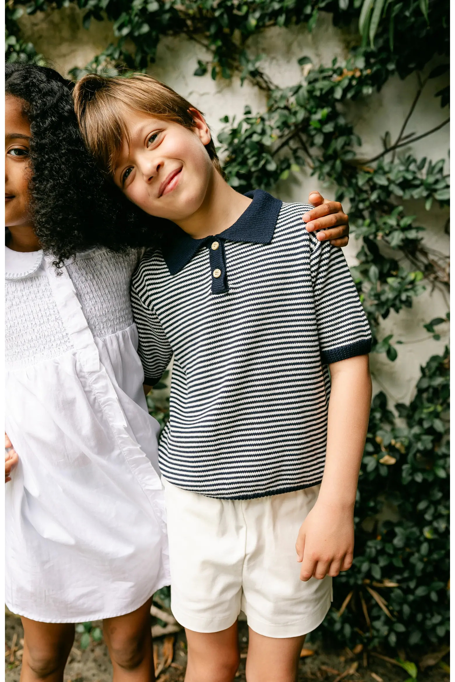 Little Paper Kids Sterling Short Sleeve Sweater in Cream at Nordstrom, Size 3T | Nordstrom